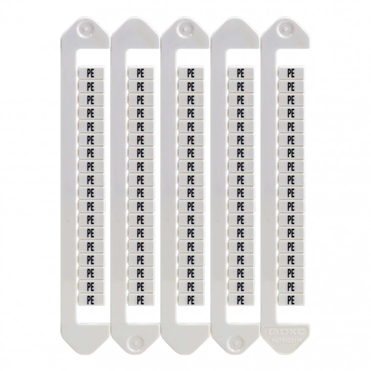 Маркировка для клемм, ширина 5 мм, символы 17 , вертикальная ориентация