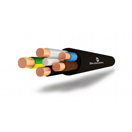 Кабель силовой ВВГнг(А)-LS 5х4 (ок)-0.66  однопроволочный