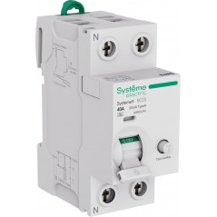 Выключатель дифференциального тока (ВДТ) 40A 2P 30мА Тип-A 230В Systeme9