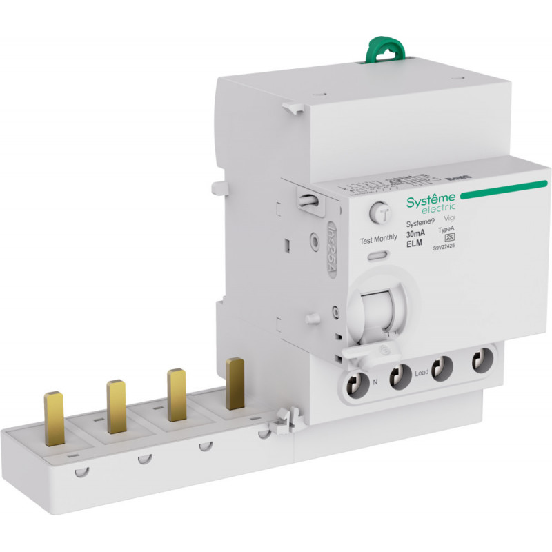 Блок дифференциального тока (БДТ) 25A 4P 30мА Тип-A 400В Systeme9