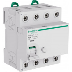 Выключатель дифференциального тока (ВДТ) 40A 4P 30мА Тип-A 400В Systeme9