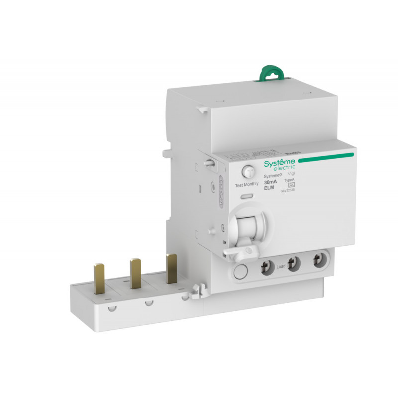 Блок дифференциального тока (БДТ) 25A 3P 30мА Тип-A 400В Systeme9