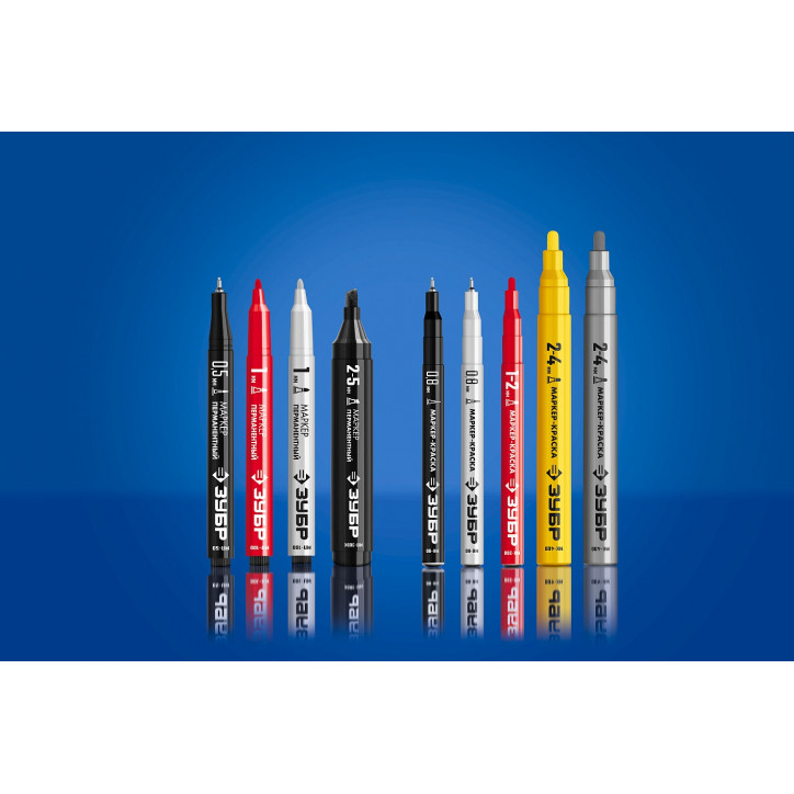 Маркер перманентный для отверстий КОЛИБРИ черный, 0.7-1 мм