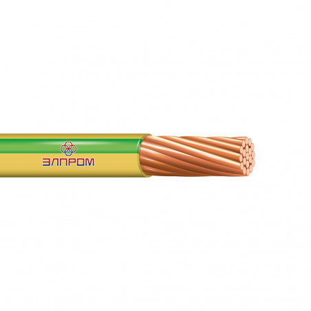 Провод силовой ПуГВ 1х4 желто-зеленый(100м)