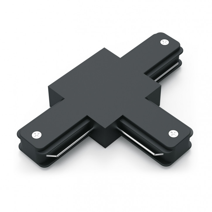 Коннектор для трековых шинопроводов AC 220В Черный IP20 Т-образный Track Gauss Коннектор для трековых шинопроводов AC 220В Черный IP20 Т-образный Track Gauss