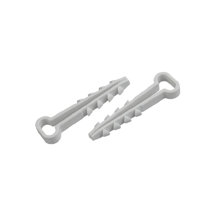 Дюбель-хомут для плоского кабеля 6-14 мм белый (50 штук) NO-225-208 Дюбель-хомут для плоского кабеля 6-14 мм белый (50 штук) NO-225-208