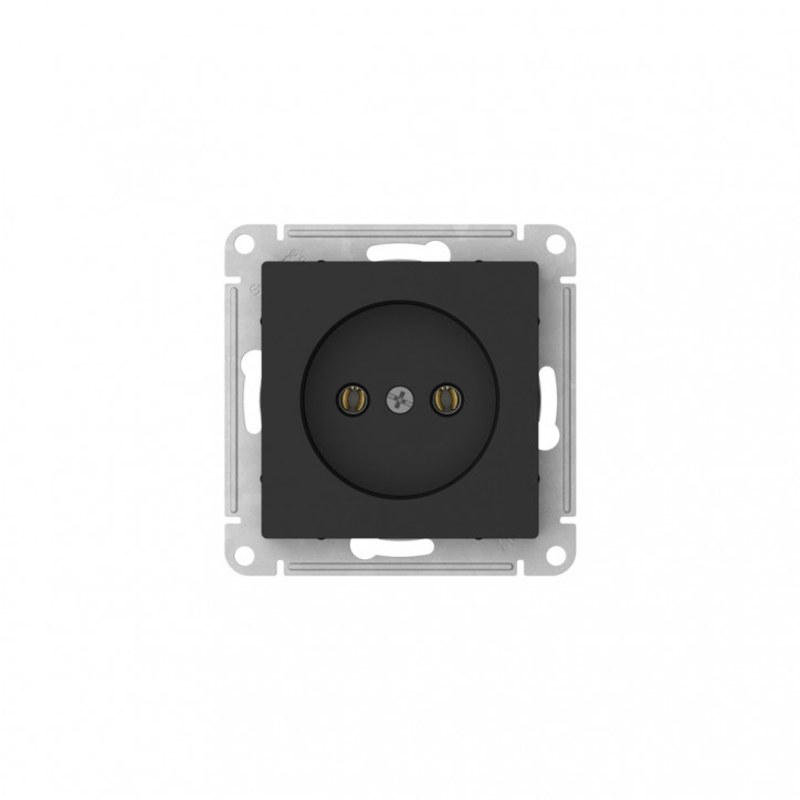 ATLASDESIGN РОЗЕТКА без заземления без шторок, 16А, быстрозажимные клеммы, КАРБОН ATLASDESIGN РОЗЕТКА без заземления без шторок, 16А, быстрозажимные клеммы, КАРБОН