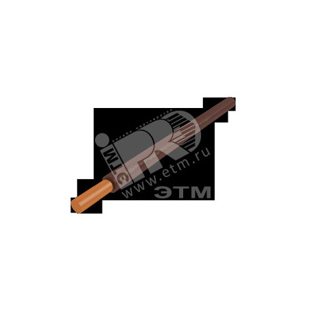 Провод силовой ПуВнг (А)-LS 1х0.5 коричневый бухта однопроволочный