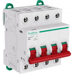 Выключатель нагрузки (ВН) 4P 25A 400В Systeme9