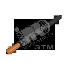 Провод силовой ПуВнг (А)-LS 1х10 черный бухта однопроволочный