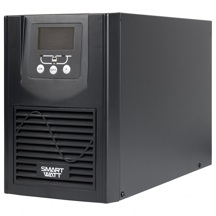 Источник бесперебойного питания SMARTWATT UPS MASTER IEC 1kVA L, онлайн, мощность 1000/900 ВА/Вт, напольный, LCD дисплей, IEC13 