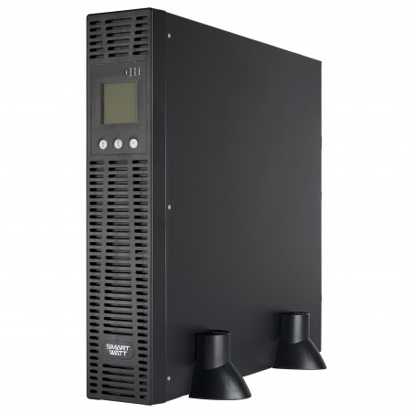 Источник бесперебойного питания SMARTWATT UPS SECURE IEC 1kVA L, онлайн, мощность 1000/900 ВА/Вт, стоечный/напольный, LCD диспле