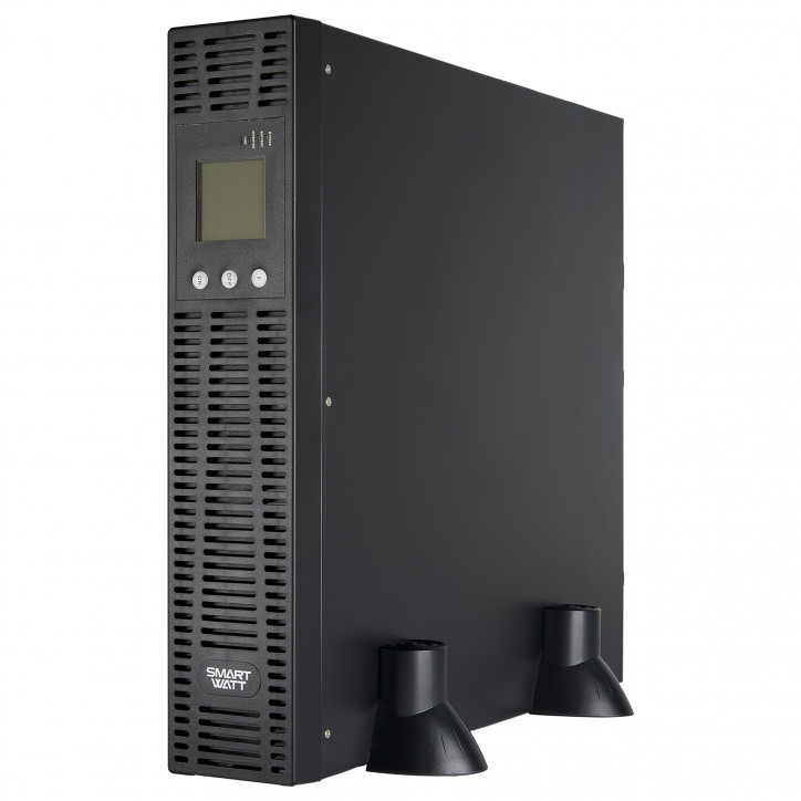 Источник бесперебойного питания SMARTWATT UPS SECURE IEC 1kVA L, онлайн, мощность 1000/900 ВА/Вт, стоечный/напольный, LCD диспле