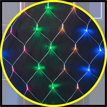 Гирлянда новогодняя светодиодная NGF-N01-240RGBY-12-2x1.5м-230-TR-IP44