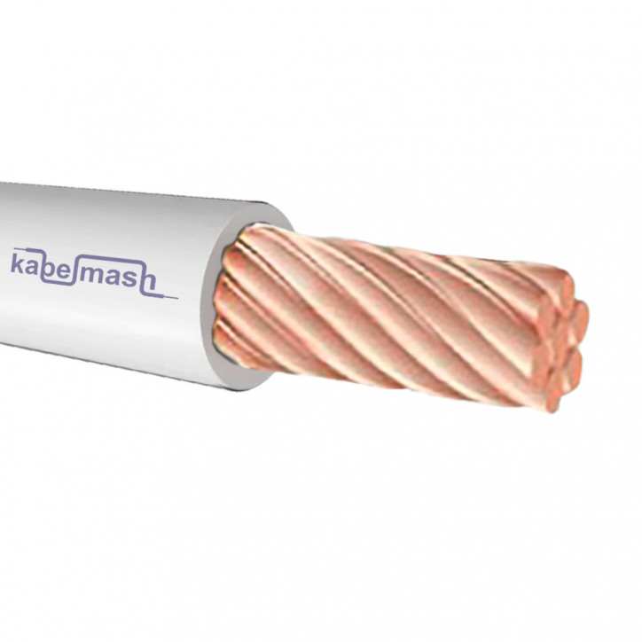 Провод силовой ПуВ 1х50к белый Провод силовой ПуВ 1х50к белый