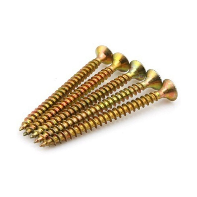 Шуруп универсальный 5х70 потайная головка остроконечный желтопассивированный