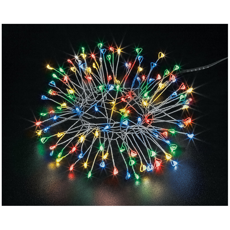 Гирлянда новогодняя светодиодная NGF-ML-001-01 роса RGBY 60 микро 3м 230В