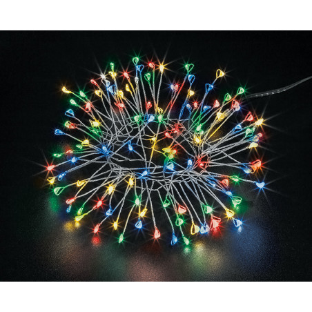 Гирлянда новогодняя светодиодная NGF-ML-001-01 роса RGBY 60 микро 3м 230В