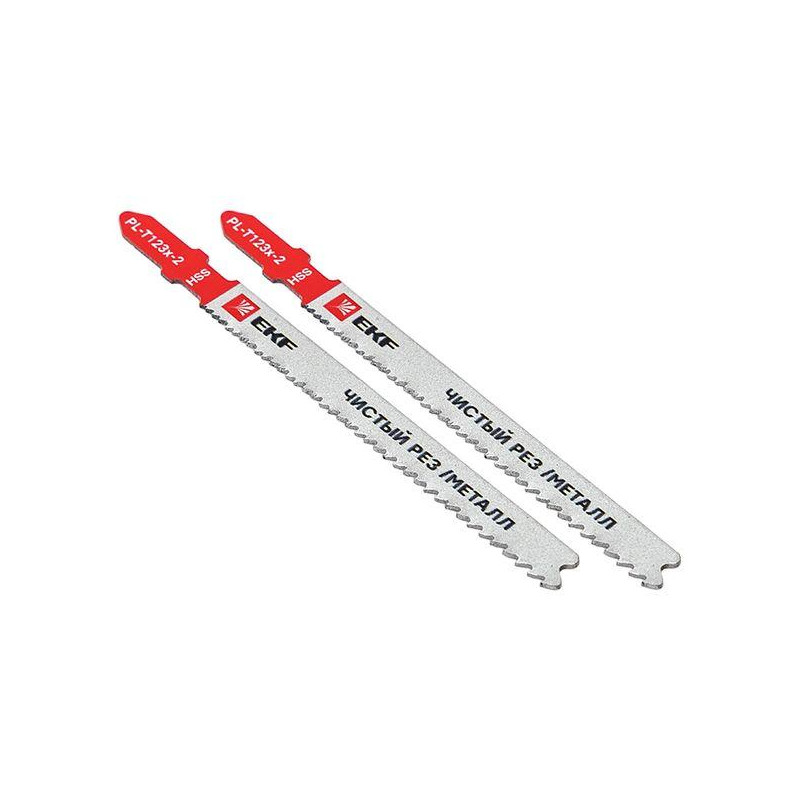 Пилки для электролобзика T123X (чистовой рез листового металла и Al)(HSS)(2 шт) Professional