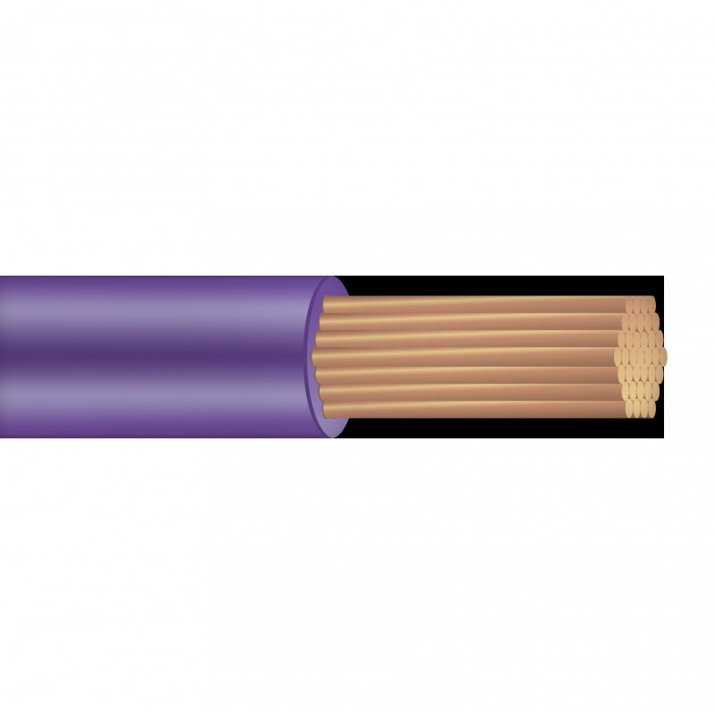 Провод силовой ПуГВ 1х1.5 фиолетовый  100м