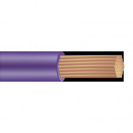 Провод силовой ПуГВ 1х1.5 фиолетовый  100м