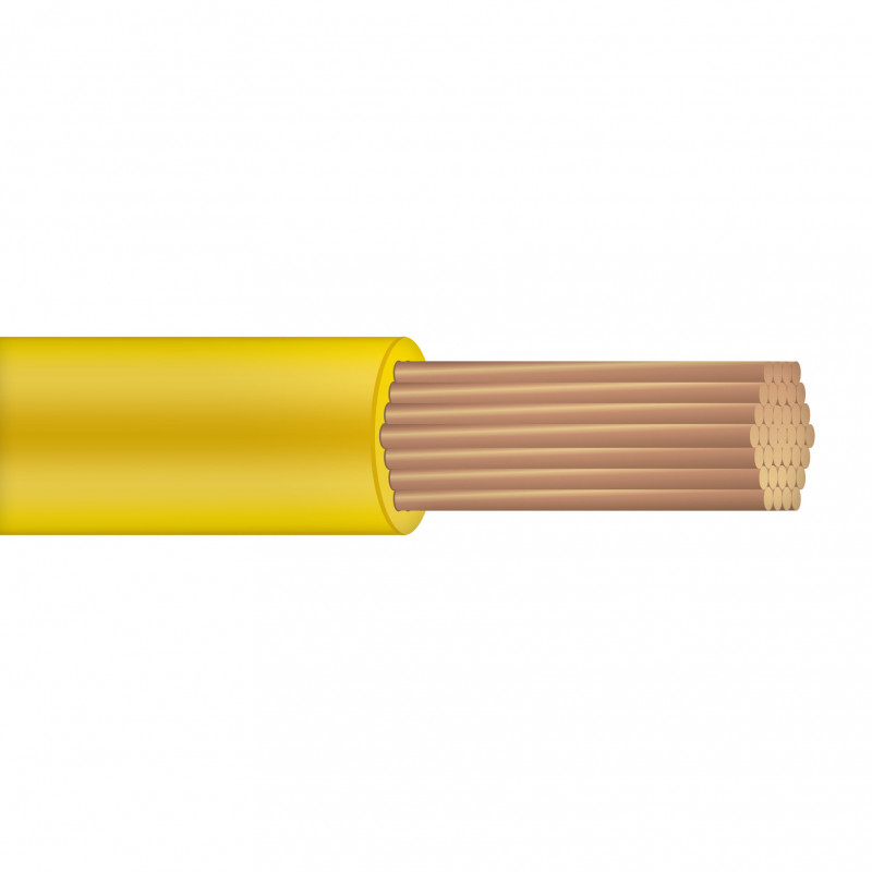 Провод ПВАМ-0.5 желтый