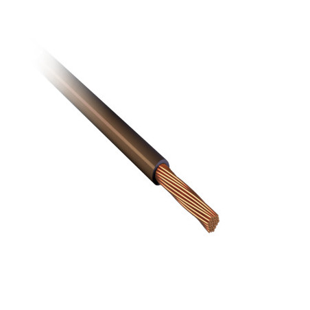 Провод установочный ПуГВ 1х10  коричневый многопроволочный