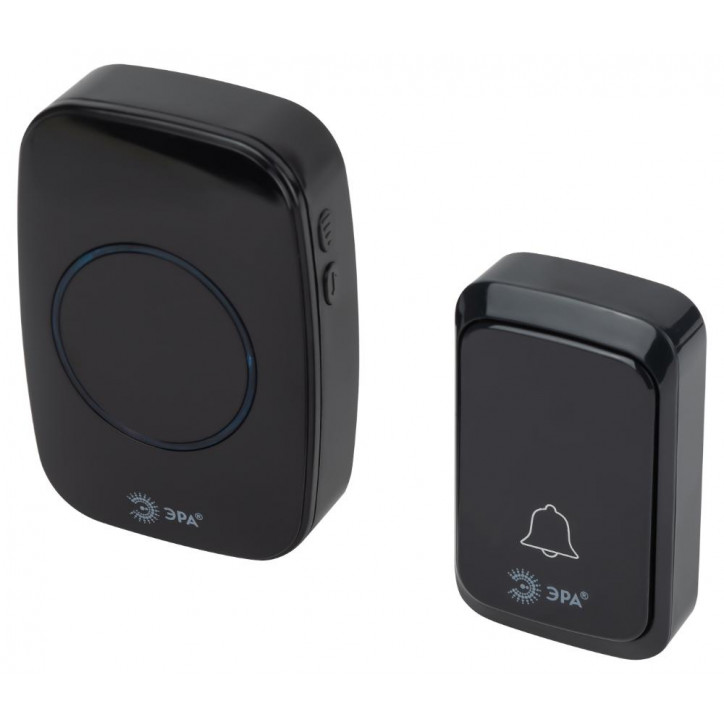 Звонок дверной беспроводной на батарейках 38 мелодий 180м IP20 с регулятором громкости и световой индикацией черный 3АА/А23 C88 Звонок дверной беспроводной на батарейках 38 мелодий 180м IP20 с регулятором громкости и световой индикацией черный 3АА/А23 C88