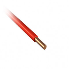 Провод установочный ПуВ 1х25  красный однопроволочный