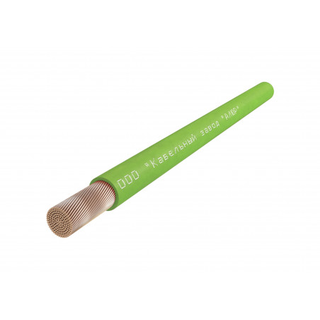 Провод силовой ПуГВ 1х1 зеленый (бухта) многопроволочный