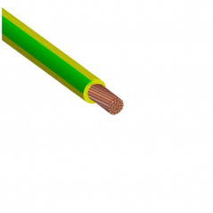 Провод силовой ПУГВнг(А)-LS 1х1 (PE) желто-зеленыймног опроволочный 100м