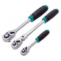 Набор инструментов, 1/2,3/8, 1/4, CrV, пластиковый кейс 142 предмета