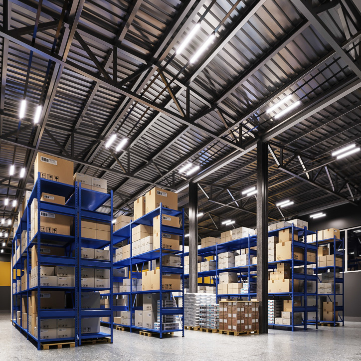 Светильник промышленный линейный ДСП 24 Вт 2500 лм 4000К AC 220В IP65 1203х29х29мм матовый COMPACT Gauss