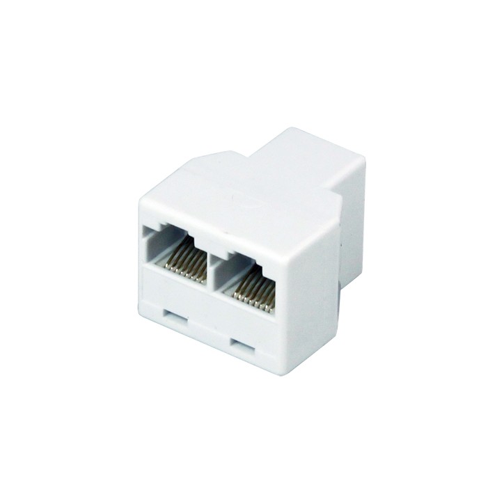 Двойник компьютерный RJ-45(8P-8C) (гнездо - 2 гнезда),