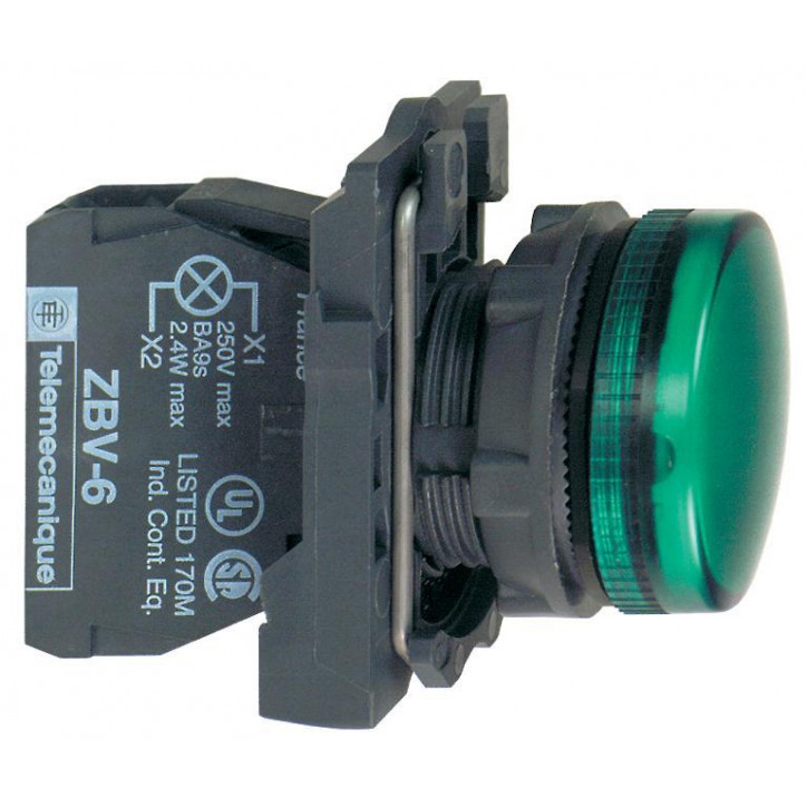 Лампа сигнальная 22мм 230/240V зеленая