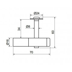 Замок навесной С-Пб ЗНВ 2 d-8 мм, 1 ключ одна секретность (40)