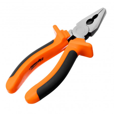 Плоскогубцы, Comfort, 160 мм, комбинированные шлифованные, двухкомпонентные рукоятки