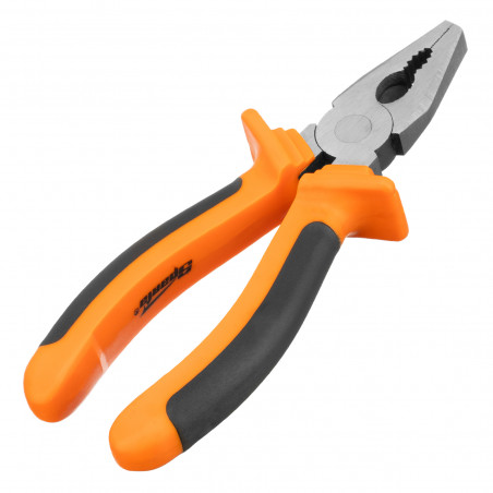 Плоскогубцы, Comfort, 180 мм, комбинированные шлифованные, двухкомпонентные рукоятки