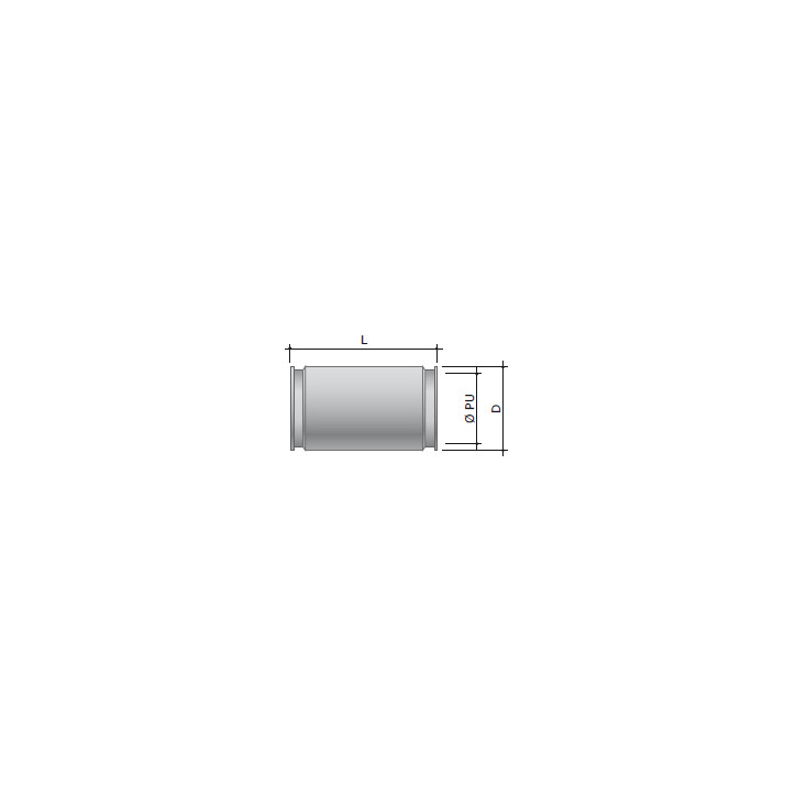 Муфта труба-труба D-16мм IP66/IP67 нержавеющая сталь AISI 316L