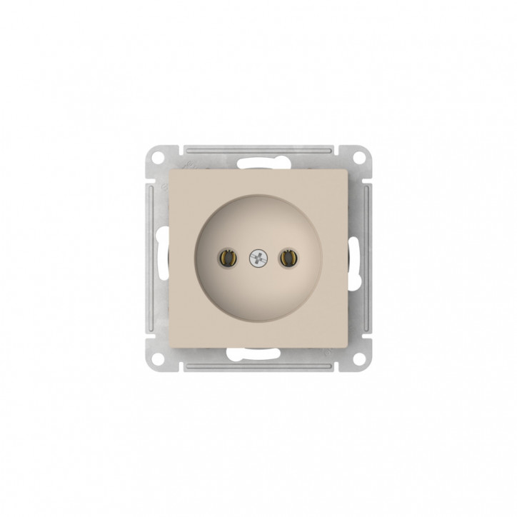 ATLASDESIGN РОЗЕТКА без заземления без шторок, 16А, быстрозажимные клеммы, ПЕСОЧНЫЙ ATLASDESIGN РОЗЕТКА без заземления без шторок, 16А, быстрозажимные клеммы, ПЕСОЧНЫЙ