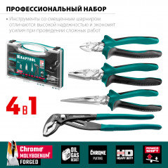 Набор губцевого инструмента 4 шт
