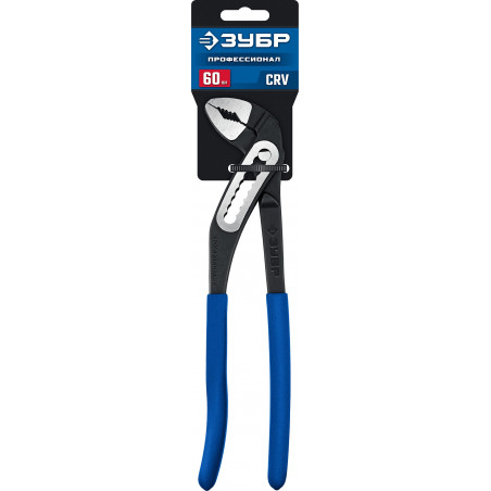 Клещи переставные с широким зевом, Профи 250 мм, захват 60 мм, CrV