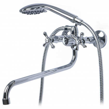 Смеситель для ванной двухвентильный L2002HC_Fri