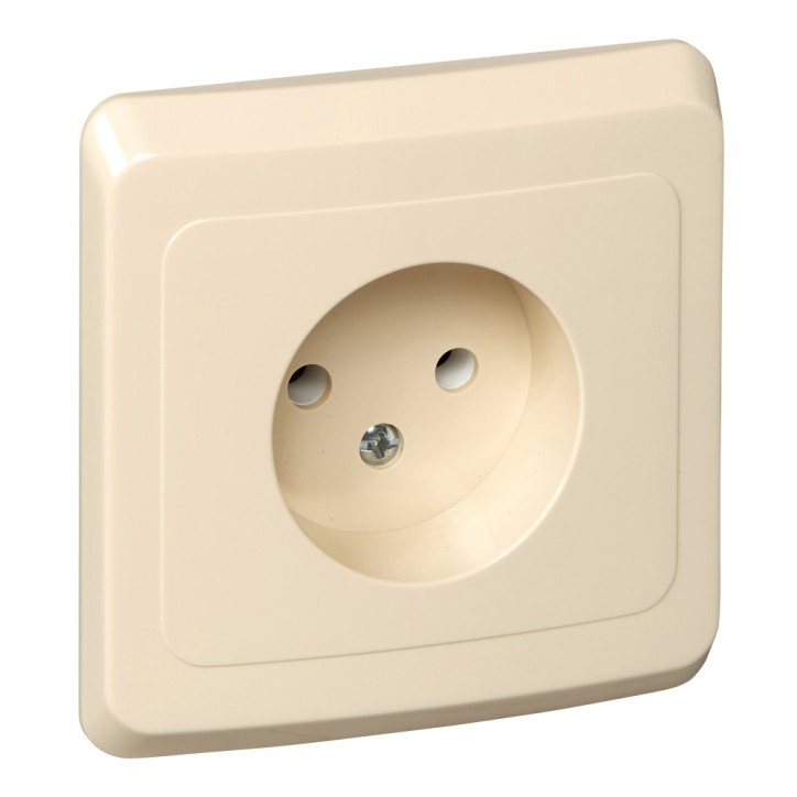 ЭТЮД Розетка скрытая без заземления без шторок бежевая ЭТЮД Розетка скрытая без заземления без шторок бежевая
