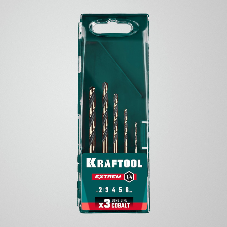 Набор сверл по металлу для винтовёртов и шуруповертов IMPACT READY, НЕХ-1/4", 5 шт