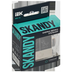 SKANDY Кнопка звонка с индикацией для отелей 10А SK-V17Sh шампань IEK