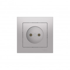 ATLASDESIGN РОЗЕТКА без заземления, 16А, в сборе, быстрозажимные клеммы, АЛЮМИНИЙ