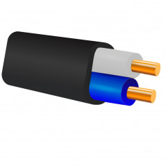 Кабель силовой ВВГ-П 2х2.5ок (N) - 0.66