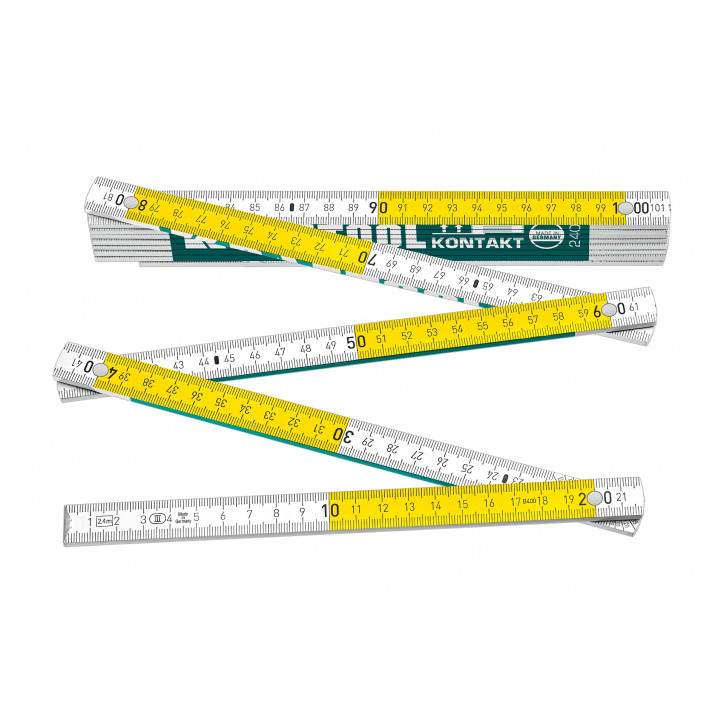 Метр деревянный профессиональный складной, PRO-90 Kontakt, 2.4 м