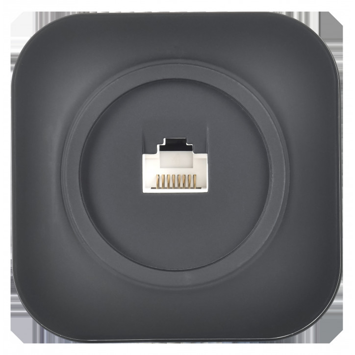 GLORY Розетка для открытой установки компьютерная RJ45 кат.5E РК10-ХЧм черный матовый IEK GLORY Розетка для открытой установки компьютерная RJ45 кат.5E РК10-ХЧм черный матовый IEK